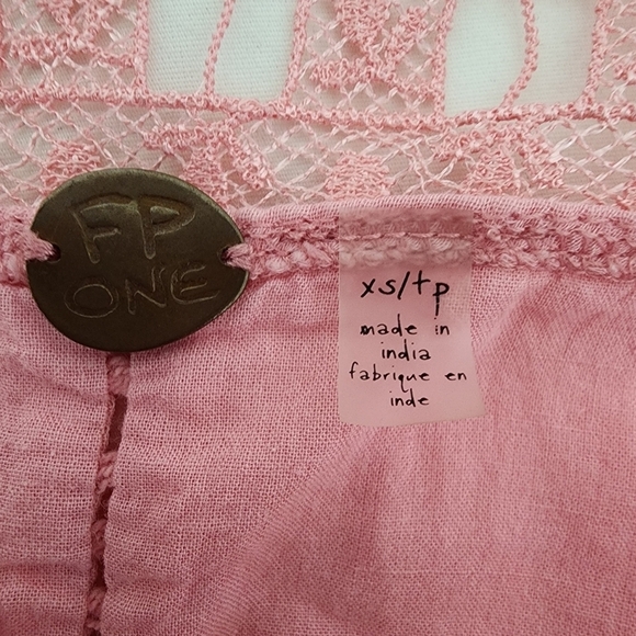 Free People Verona Pink Boho Dress Size XS - Picture 13 of 13